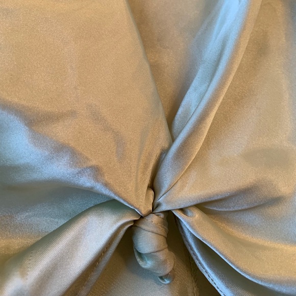 Light Green Silk Lingerie Tank - Picture 3 of 5